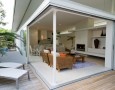How to Set Up and Arrange A Living Room: set up family room with semi outdoor living room design with a glass sectional