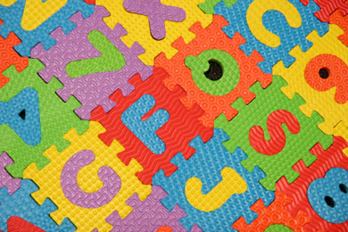 Educative preschool room design with alphabet for brainy child