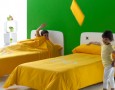 Inspiring bedroom design for twin children: Colorful boys twin bedroom set