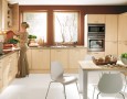 Kitchen Design for Small Home with Modern and Minimalist Style: enjoyable small kitchens design with dining table for 5
