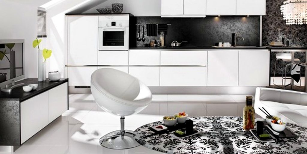 Solution For Small Kitchen Design Combined With Living Room And Dining Room Area 600x301 1