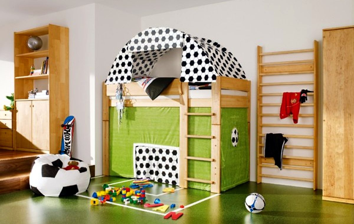 Little Boys Bedroom Designs with Amazing Loft Bed Model