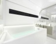 Mobile home with modern and contemporary interior designs: elegant bathtub in expensive motor homes