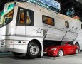 Mobile home with modern and contemporary interior designs: marvelous mobile home with garage