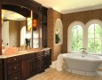 Modern Bathroom Ideas Photo Gallery with Luxury and Beautiful Style: bathroom-countertop-organization-with-wooden-cabinet