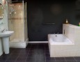 Modern Bathroom Ideas Photo Gallery with Luxury and Beautiful Style: beautiful-small-bathrooms-arrangement-with-shower-bathtub-and-sink-design