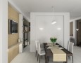 Modern Dining Room Design with Mango Wood Dining Chairs and Glass Top Designs: mango wood dining table base with white soft chair for formal dining room decorating ideas