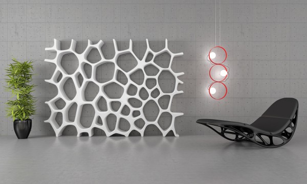 Modern Indoor Relaxing Chair Models with The Lighting Inspiration: modern relaxing rocking chair with unique white rack like a big spoonge 600×360 1