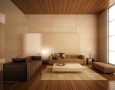 Modern Minimalist Interior Designs For Living Rooms: modern living room decoration tips with harmonious floor and ceiling wooden interior