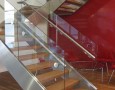 Modern Staircase Designs for Homes: designing staircases with glazed railing
