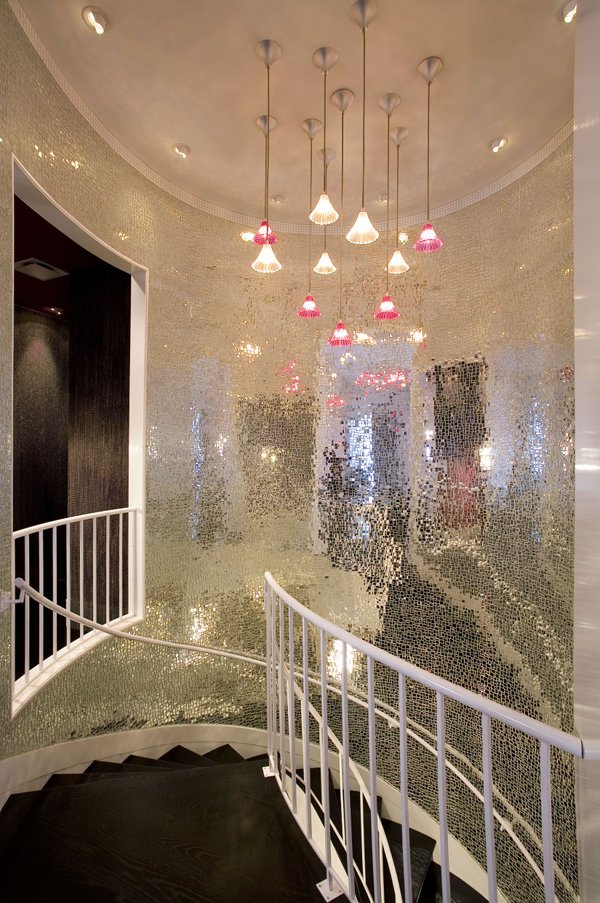 Modern Staircase Designs for Homes: modern spiral staircases with flashing trim disco wall decoration
