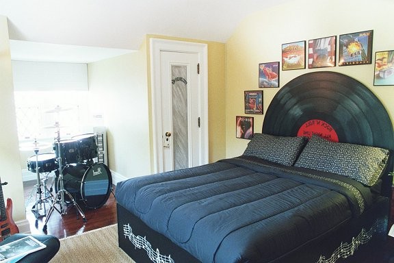 blacky and attractive musician bedroom design modern musician bedroom
