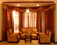 Nice Curtain Style Ideas for Contemporary and Modern Living Room: contemporary curtains for living room with flowery sofa