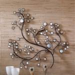 Elegant and modern metal wall decoration