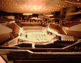 Theater room design ideas with beautiful and amazing stage: ring stage with axis centered on the stage-theaher room design