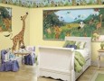 Wall painting child’s bedroom supports child growth phase: Animals child’s bedroom decoration
